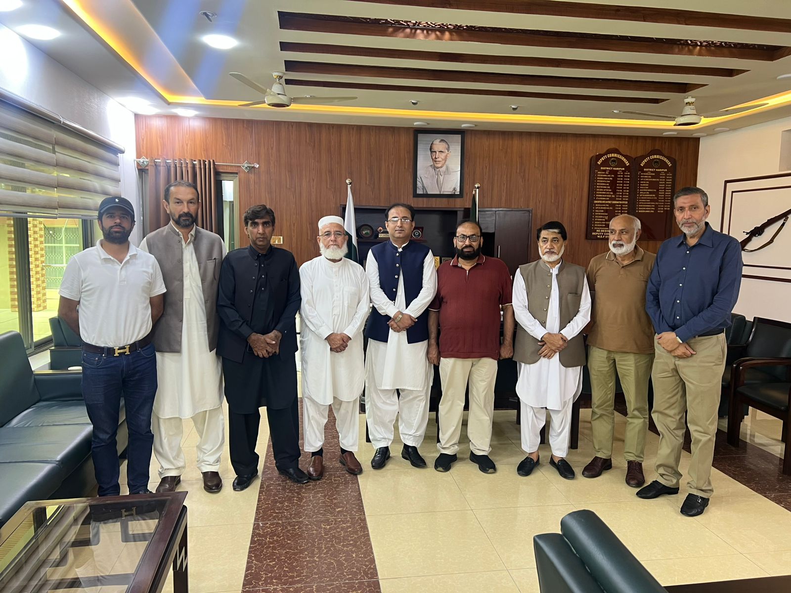 visit of delegation of HIA to DC office haripur
